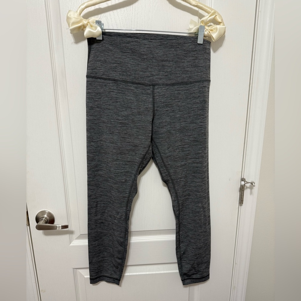 Lululemon Align High-Rise Leggings, 25” inseam, Size 12, Heathered Graphite Gray - Picture 4 of 6